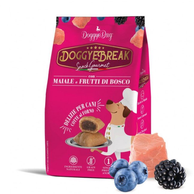 DoggyeBag DoggyeBreak s vepřovým masem a lesními plody 180 g