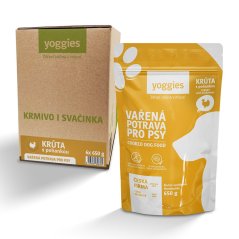 Yoggies - Vařená potrava pro psy – krůtí maso s pohankou 650g