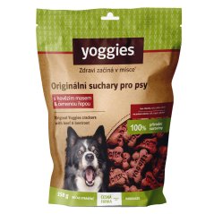 Yoggies Bezlepkové suchary s hovězím masem a červenou řepou 150g
