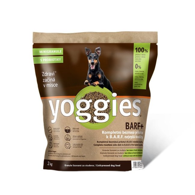 Yoggies BARF+ MINI příloha k syrovému masu, lisovaná za studena 2kg Yoggies BARF+ MINI příloha k syrovému masu, lisovaná za studena 2kg