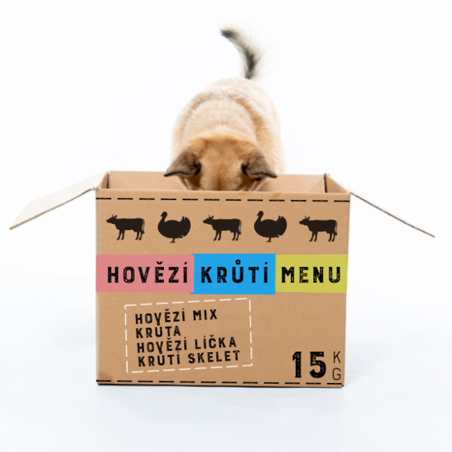 Hovězí a krůtí menu 15 kg