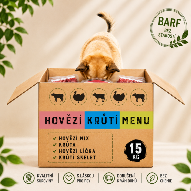 Hovězí a krůtí menu 15 kg